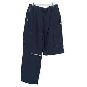 Men's Bum Navy Nylon Pants-Shorts Athletic/Biking Size M